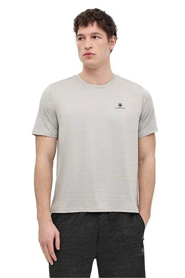 Lumberjack MB CT1328 MLN T-SH 6FX Gri Erkek Kısa Kol T-Shirt