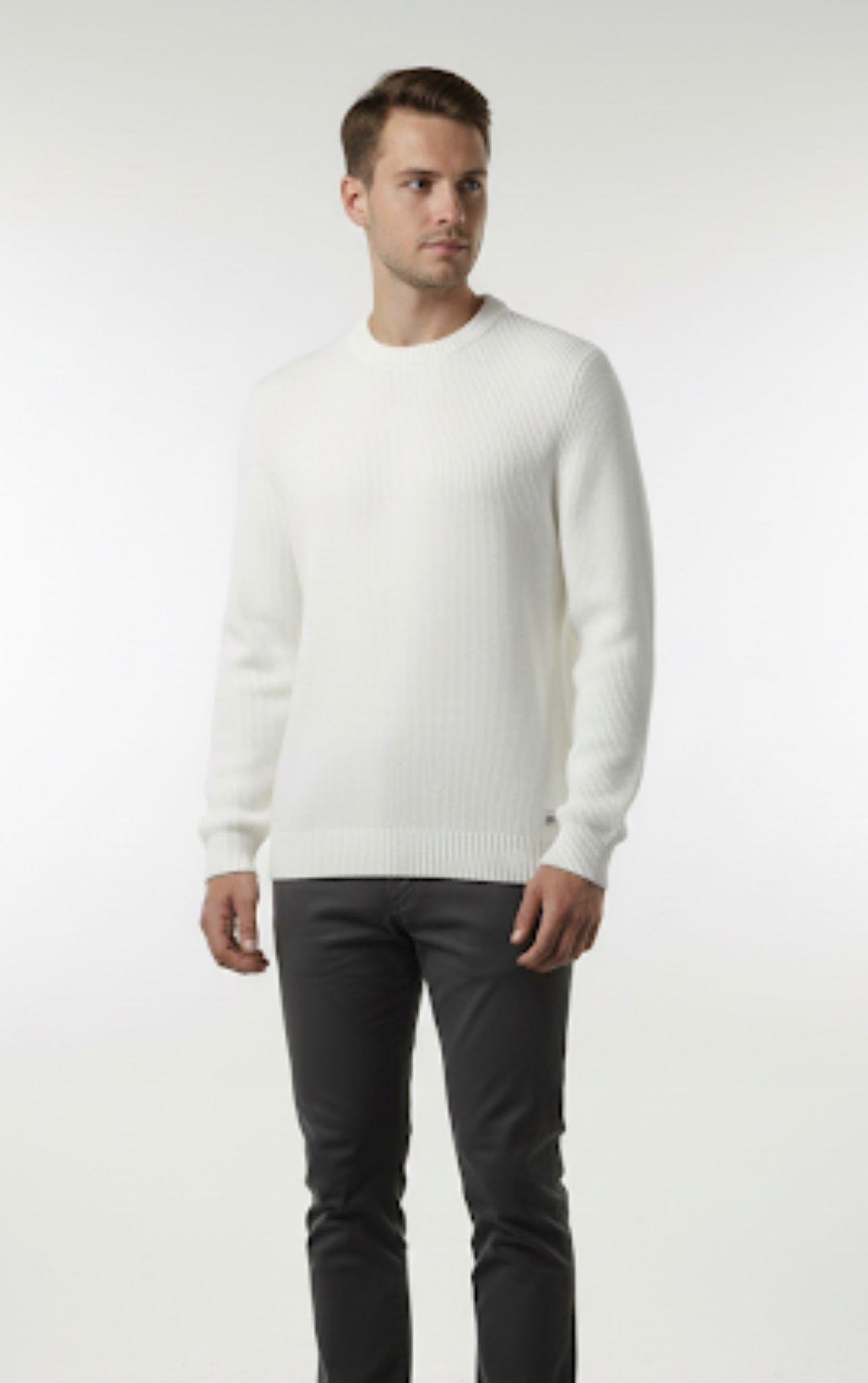 Figo Selanik örgülü Bis Yaka kazak