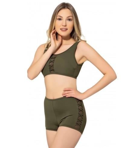 Argisa Tüllü Detaylı Şortlu Bikini