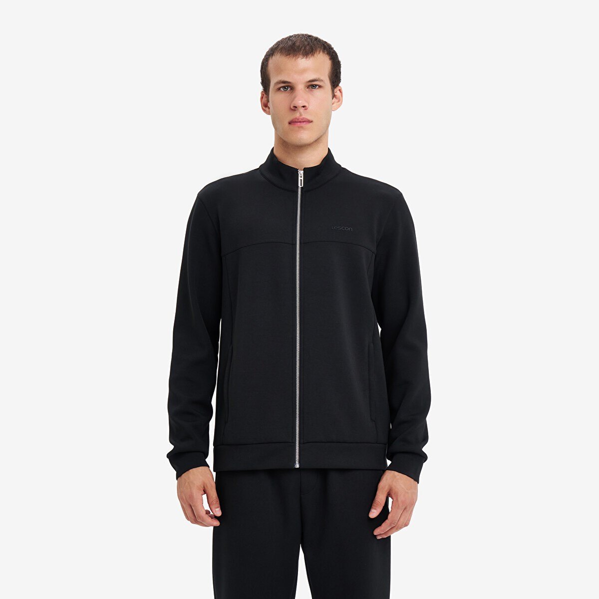 Lescon 26N-1159  Erkek Fermuarlı Kapüşonlu Sweatshirt