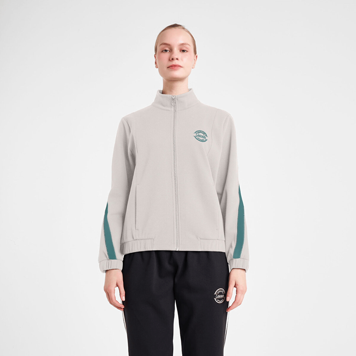 LESCON 25N-2138 Kadın Fermuarlı Sweatshirt