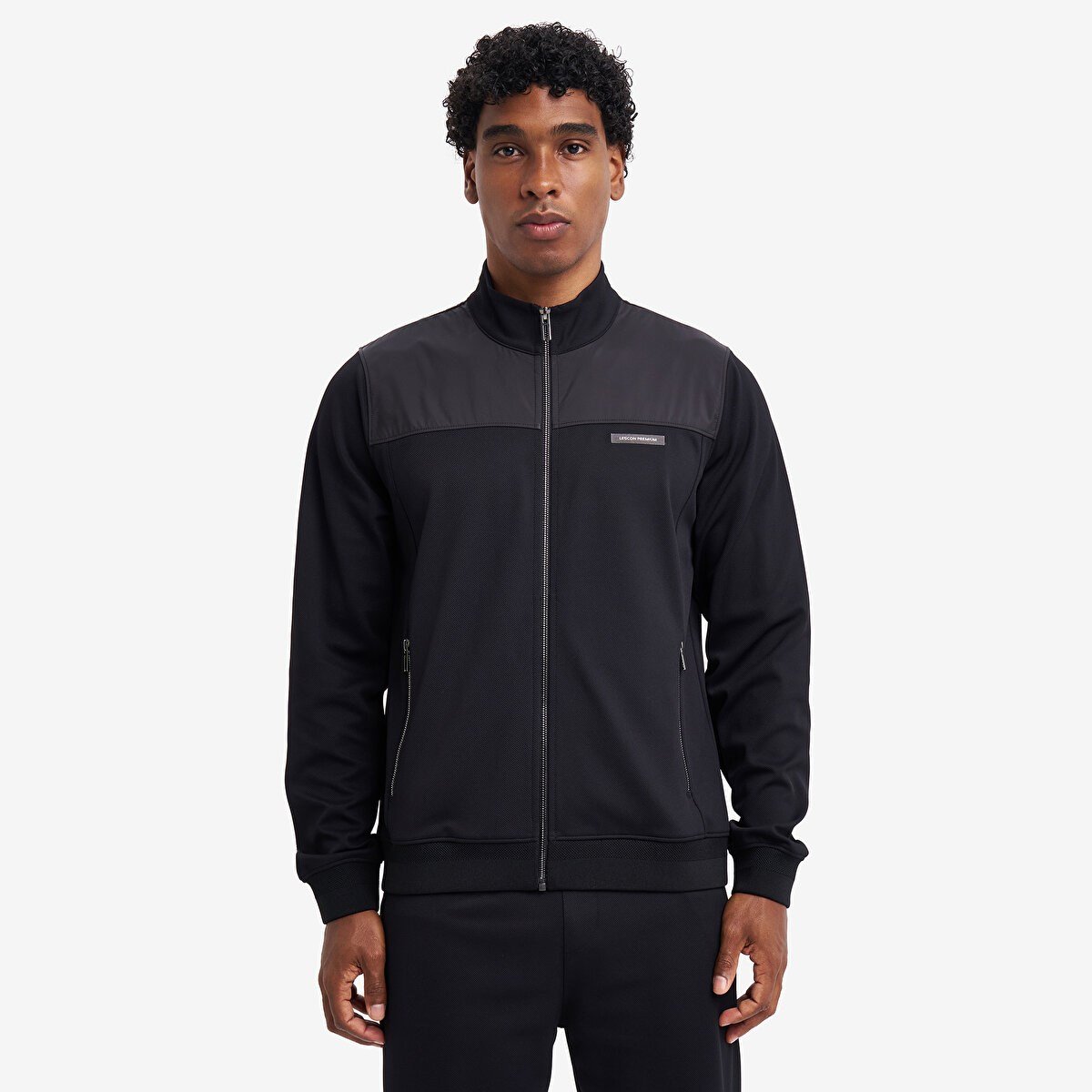 Lescon 26N-1161  Erkek Fermuarlı Kapüşonlu Sweatshirt