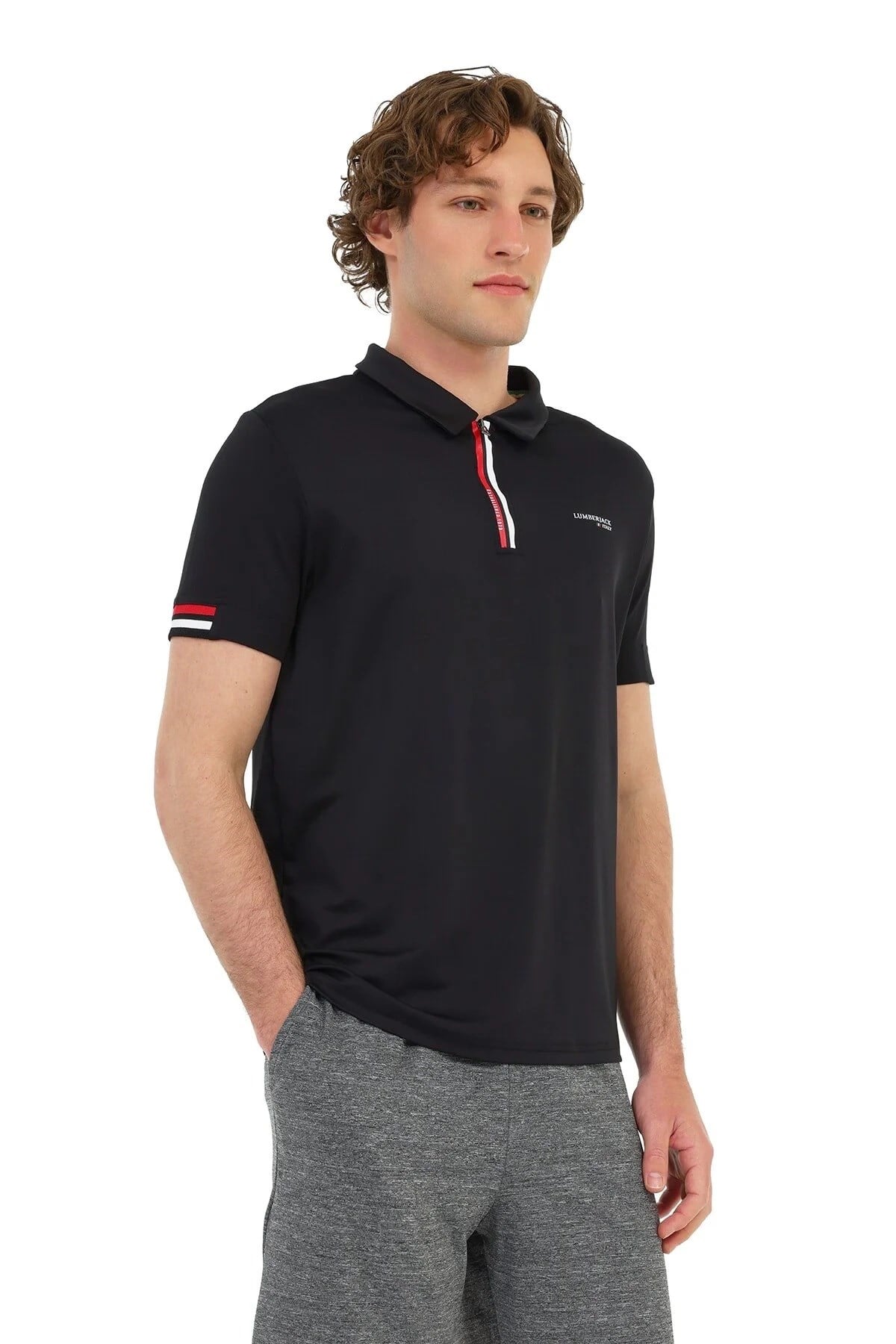 Lumberjack ML RENATO 12ITL1016 6FX Siyah Erkek Kısa Kol T-Shirt