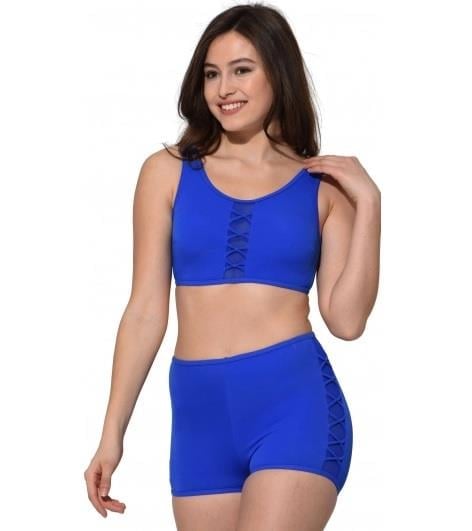 Argisa Tüllü Detaylı Şortlu Bikini