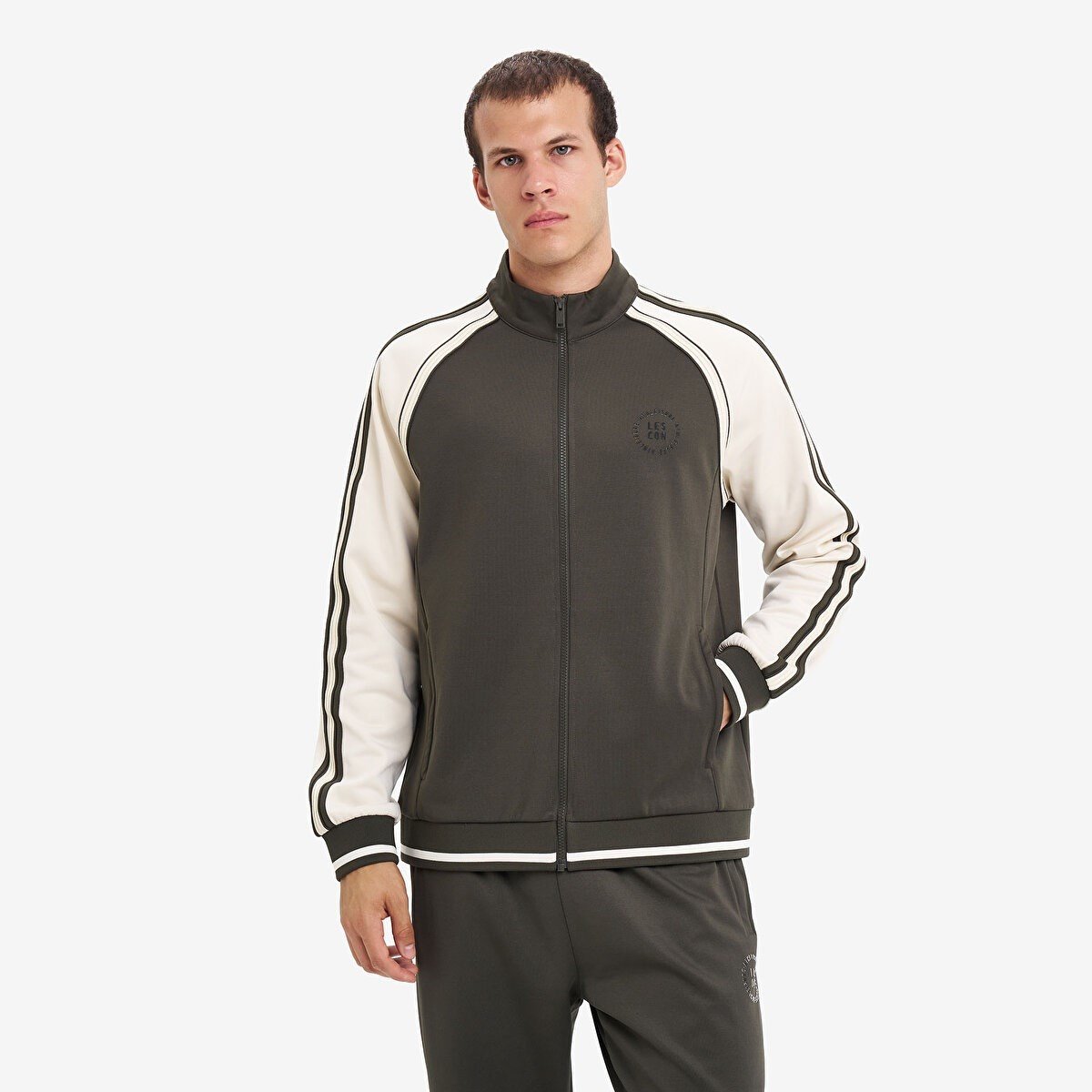 Lescon Erkek Fermuarlı Kapüşonlu Sweatshirt 26N-1155
