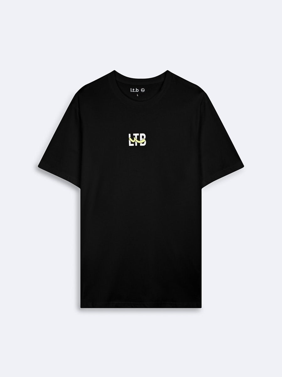 Ltb LEKEDA Logo Baskılı Siyah Erkek Kısa Kol T-shırt