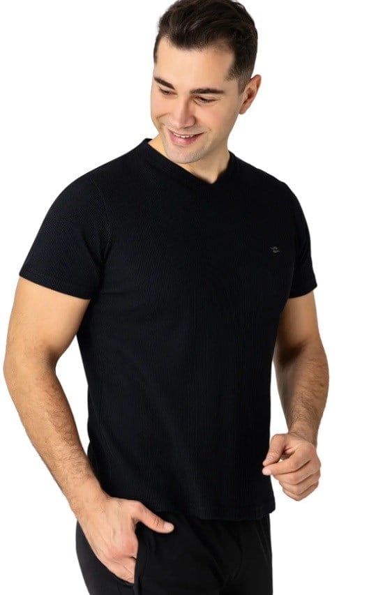 Crozwise Pike Waffle v Yaka T-shirt