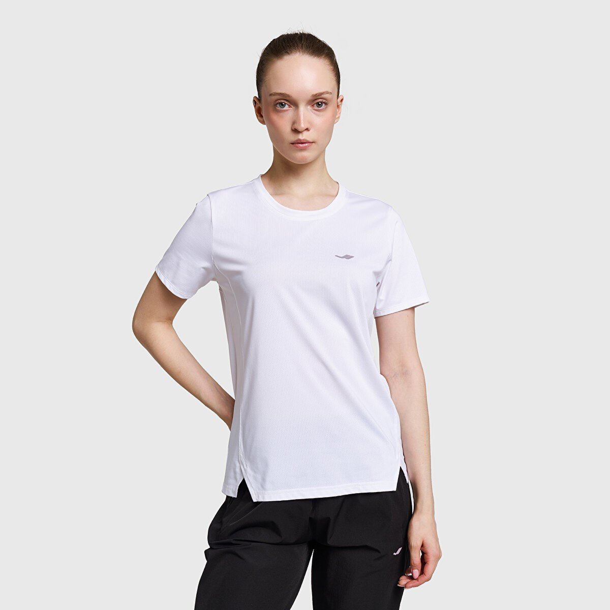 Lescon 26B-2003 Koşu Kısa Kol Beyaz T-shirt 26BTBK002003