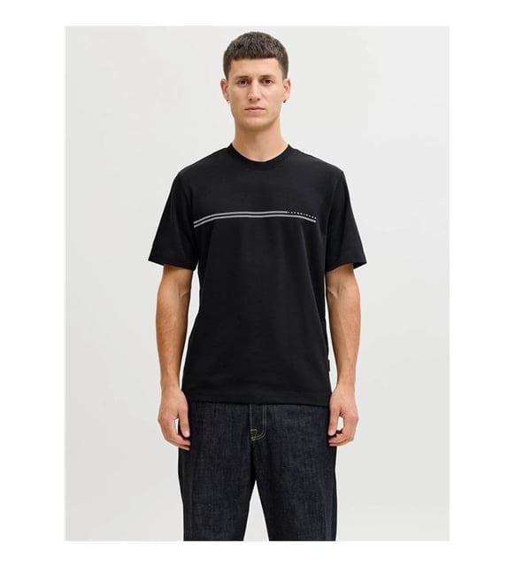 Jack Jones Jcofusıon Siyah Erkek T-Shirt