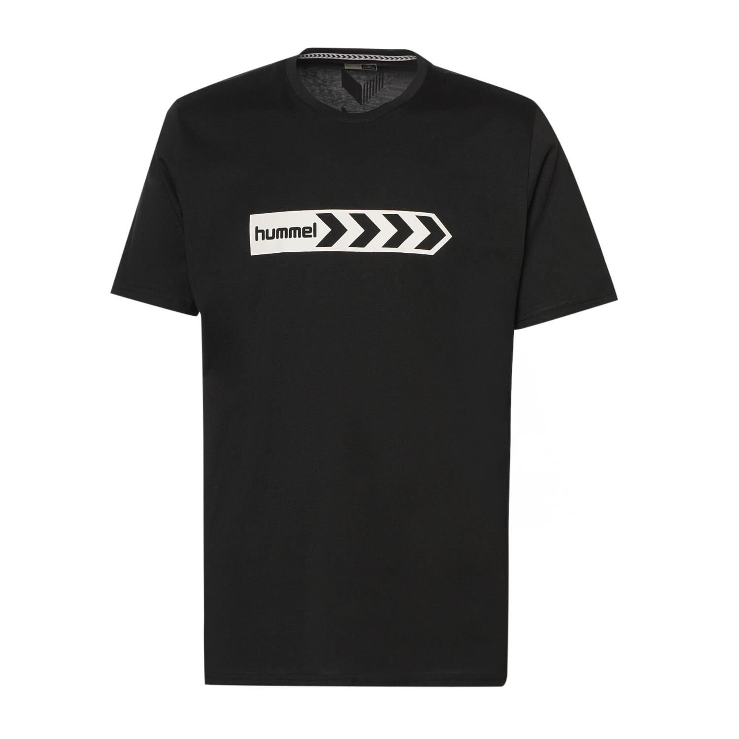 HUMMEL ARMIN COTON  BASIC  LOGO T-SHIRT S/S SİYAH BASKILI T-SHIRTHummel912054