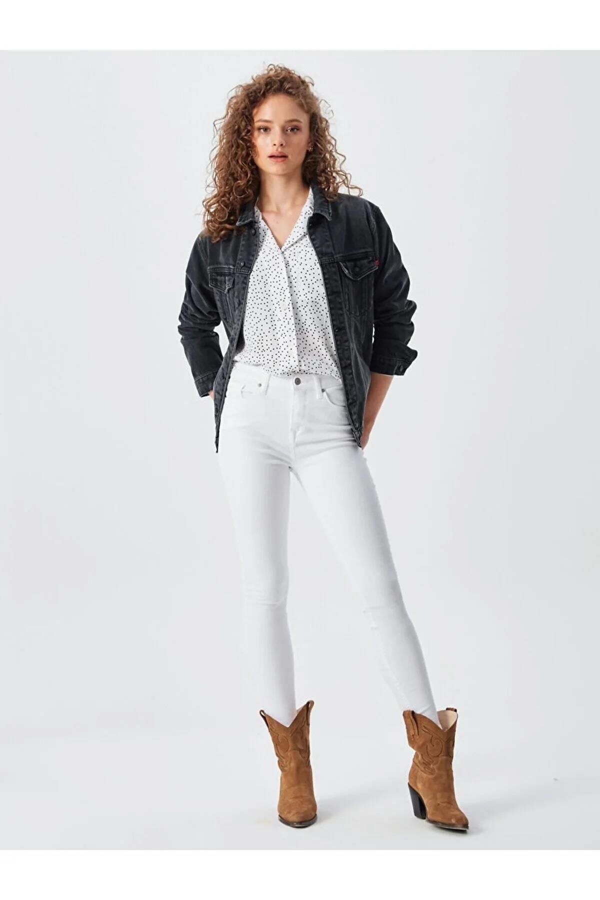 Ltb Alberta Black Feather Wash Kadın Kot CeketLittle Big10096078314727
