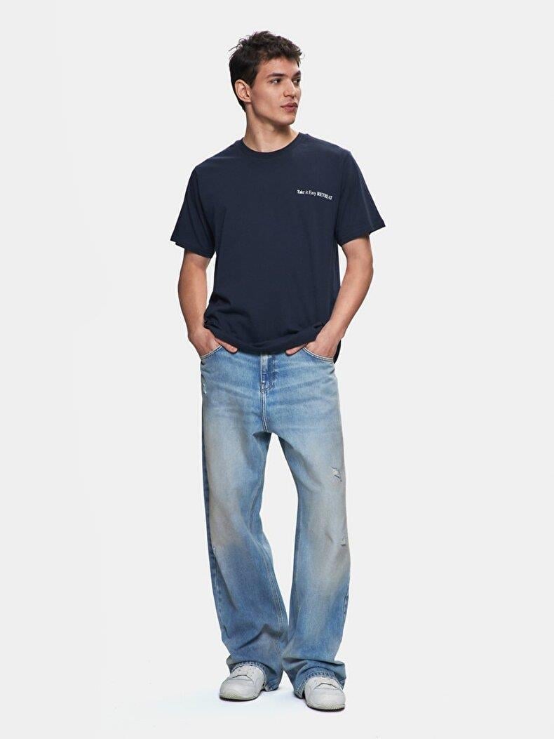 Ltb BAFADE Erkek Baskılı Kısa Kol T-Shirt 1225842456089Little Big1225842456089