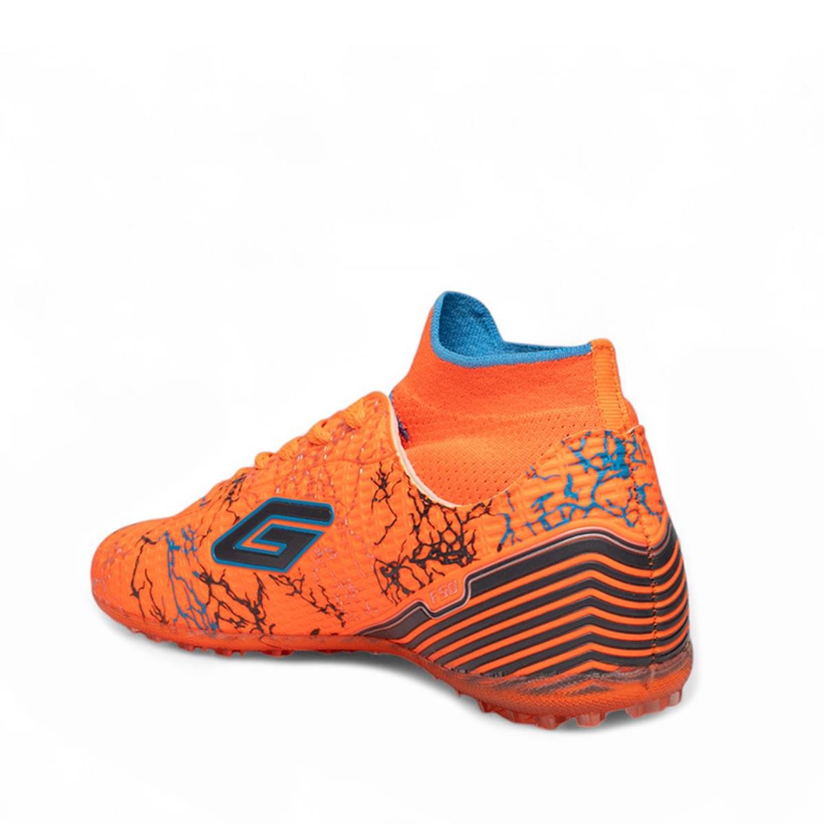 DuganaDugana Erkek F50 Halısaha Turuncu Turkuaz