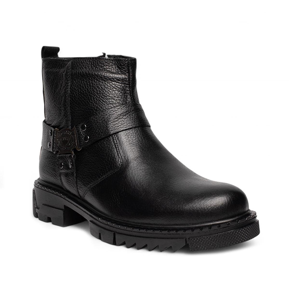 Faruk EnginFaruk Engin Deri Bot 187 Cilt Siyah Tb.Kauçuk