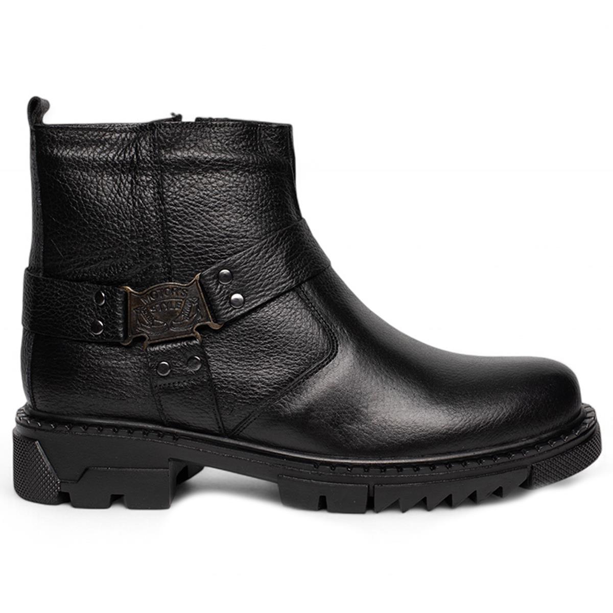 Faruk EnginFaruk Engin Deri Bot 187 Cilt Siyah Tb.Kauçuk