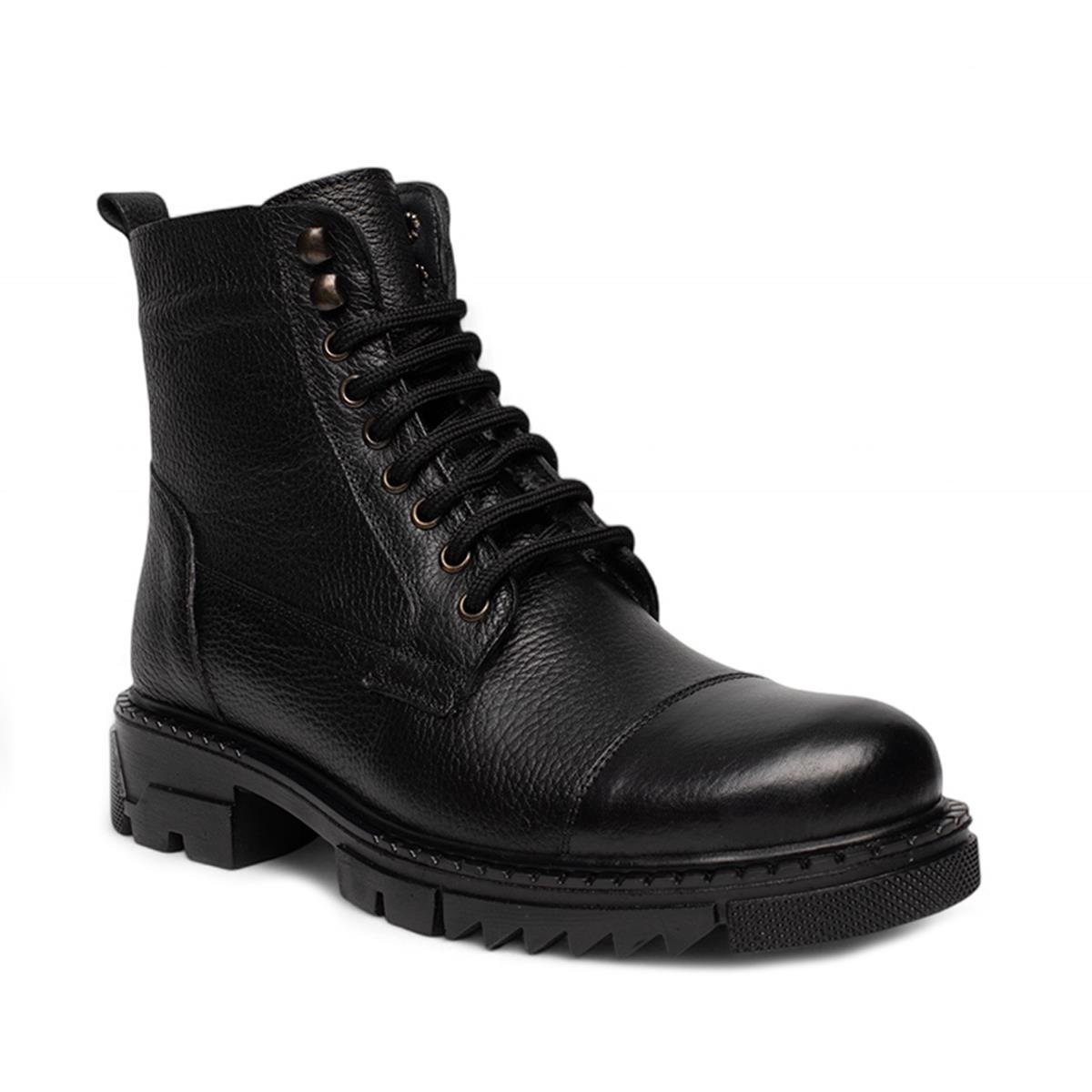 Faruk EnginFaruk Engin Deri Bot 208 Cilt Siyah Tb.Kauçuk