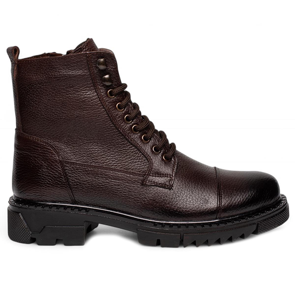 Faruk EnginFaruk Engin Deri Bot 208 Cilt Kahve Tb.Kauçuk