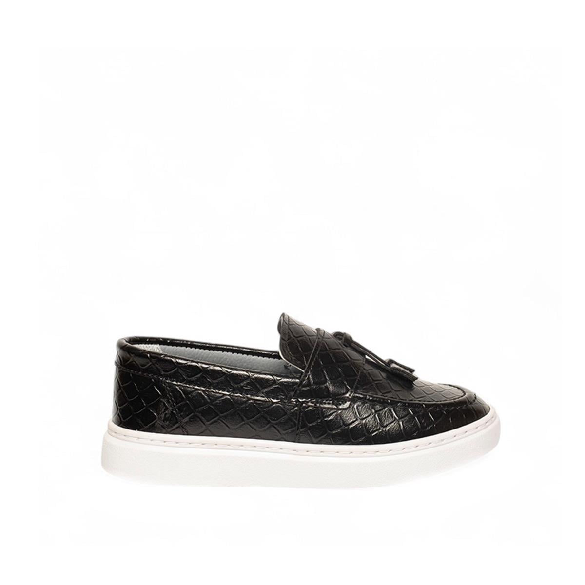 Genel MarkalarGenel Bebe Loafer Ayakkabı 101b Kroko Siyah