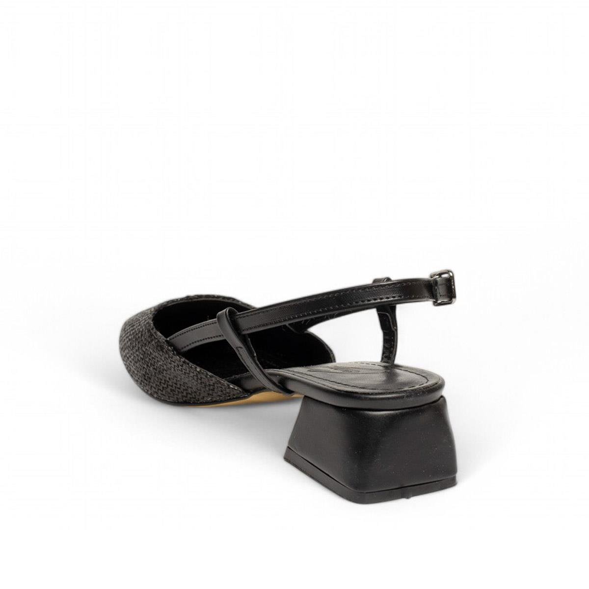 Genel MarkalarGenel Zenne Günlük Topuklu Ayakkabı 340 Hasır Siyah