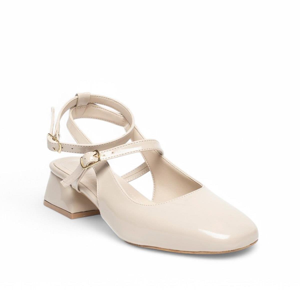 Genel MarkalarGenel Zenne Günlük Topuklu Ayakkabı 5190 Rugan Bej