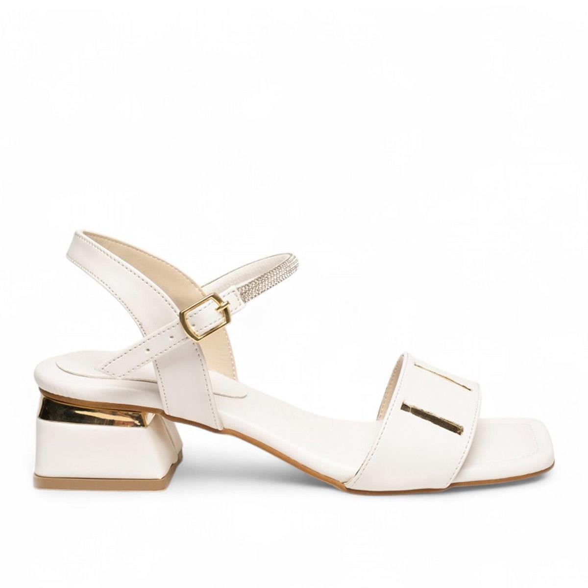 Genel MarkalarGenel Zenne Topuklu Sandalet 703 Cilt Beyaz