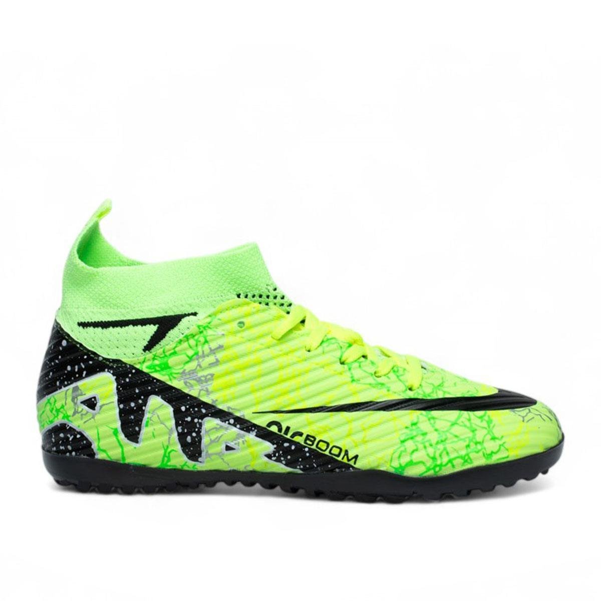 LaligaLaliga Garson Level 600 Halı Saha Yeşil Siyah Desenli