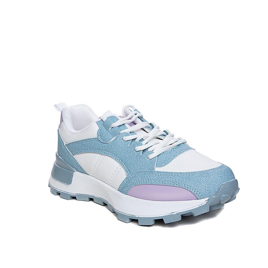 LambırlentLambırlent Zenne Deri 9927-7 Beyaz Mavi Lila