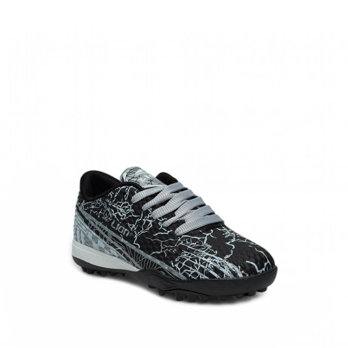 LionLion Filet 624-3 Halı Saha Siyah Gümüş