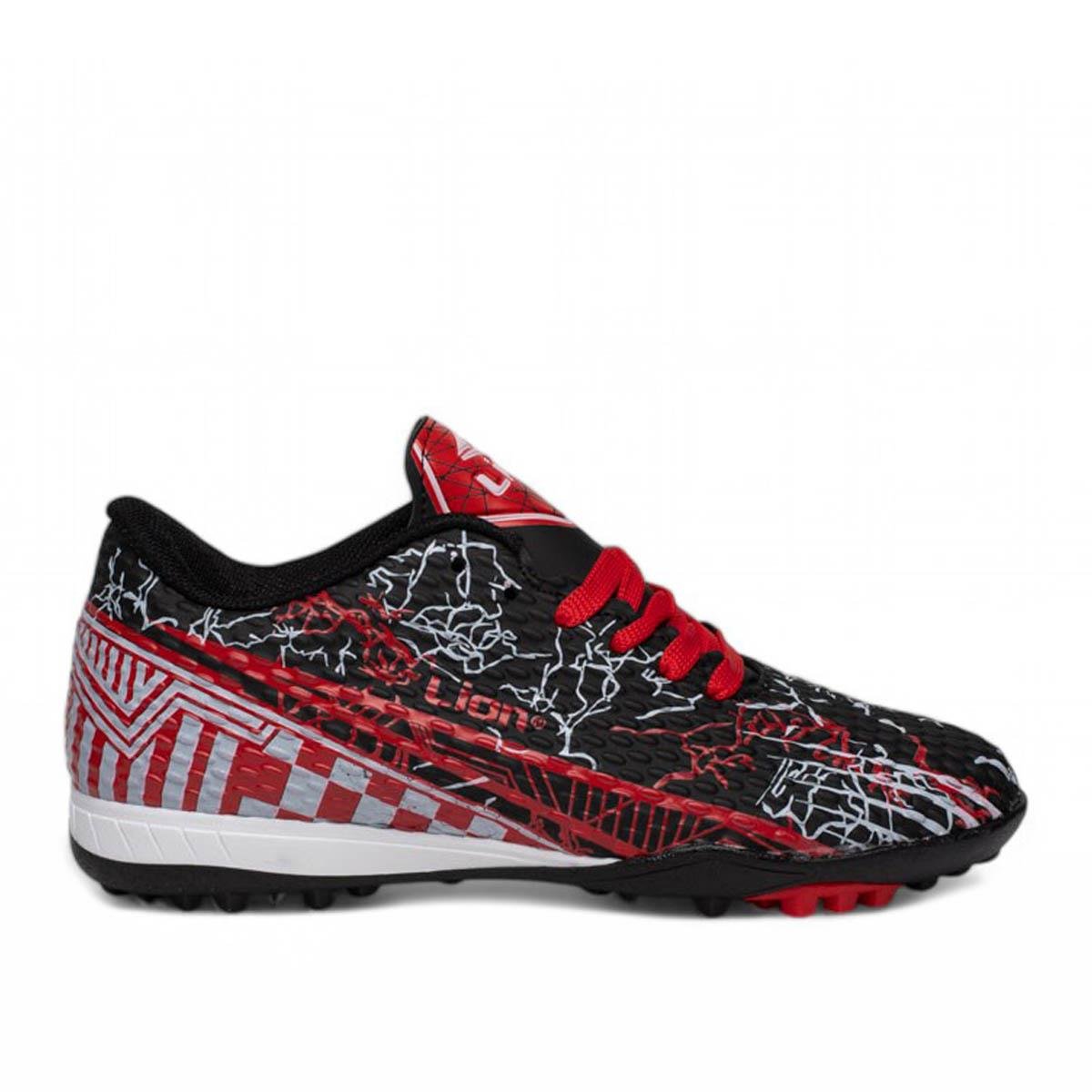 LionLion Garson 624 Halı Saha Siyah Kırmızı