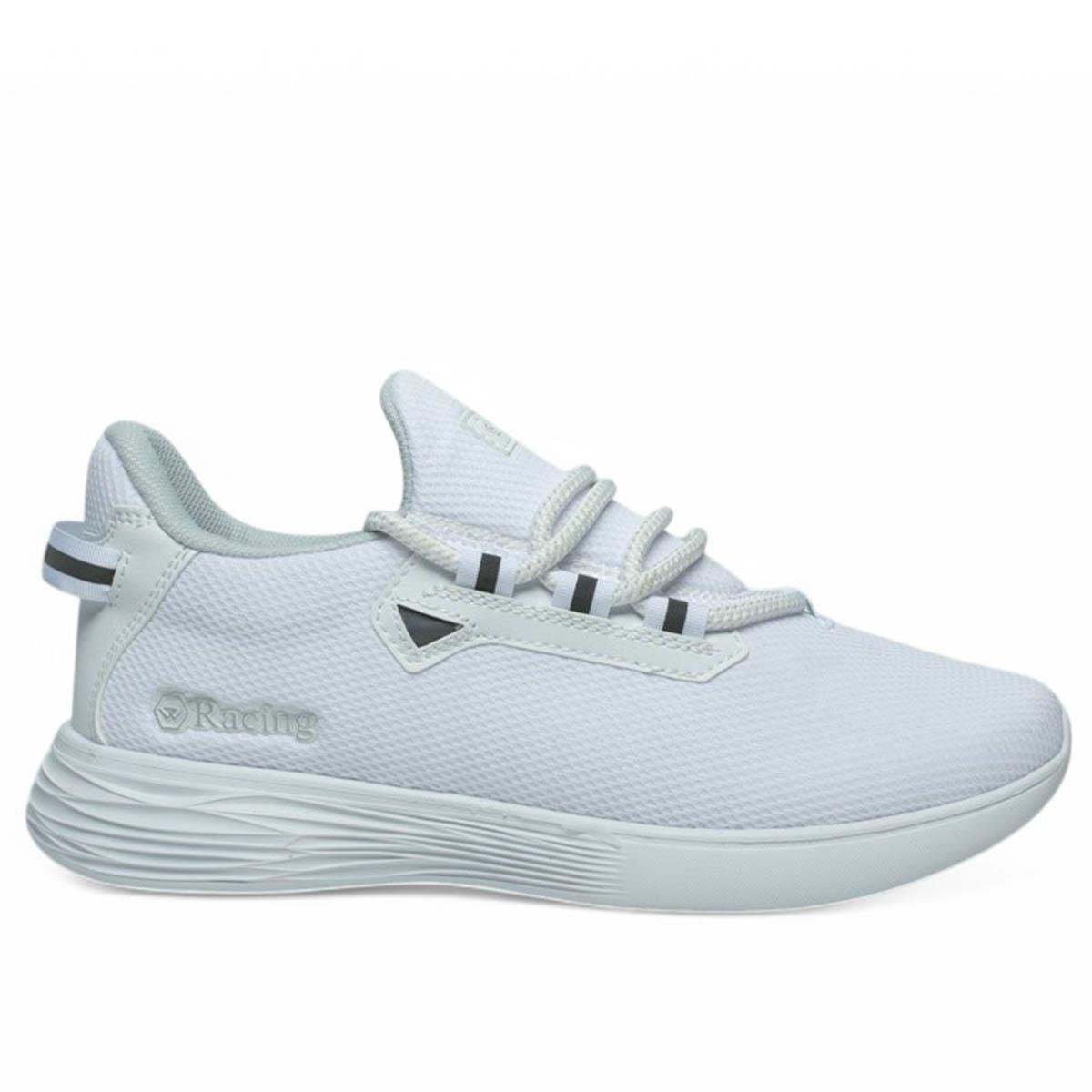 RacıngRacing Erkek 024 Triko Beyaz Beyaz