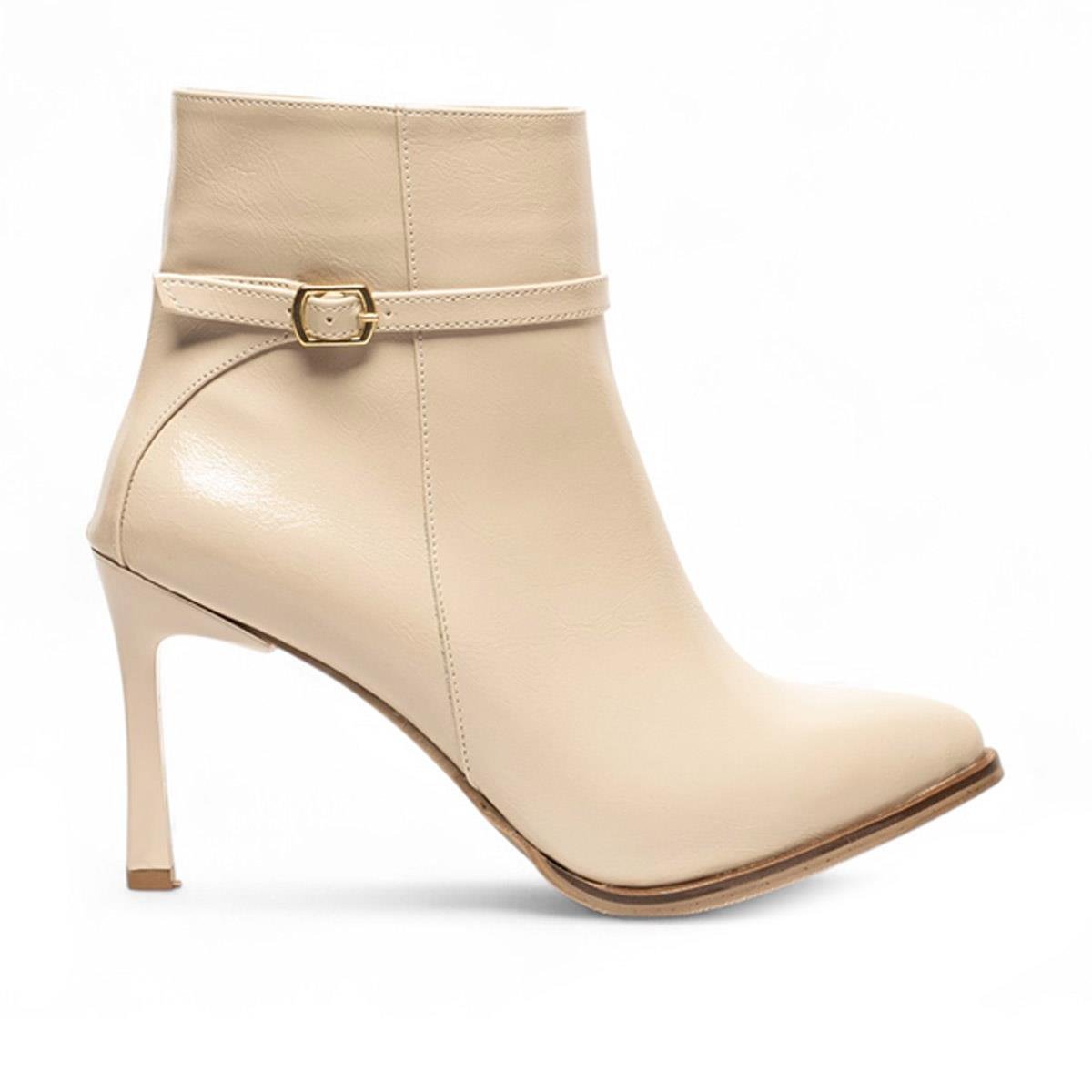 RenasRenas Zenne Bot Topuklu 13500 Rustik Bej