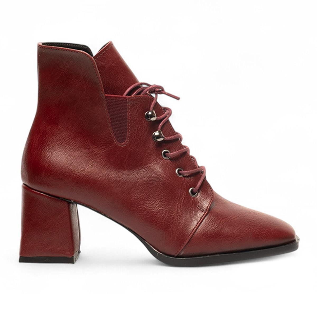 RenasRenas Zenne Bot Topuklu 3545 Cilt Bordo