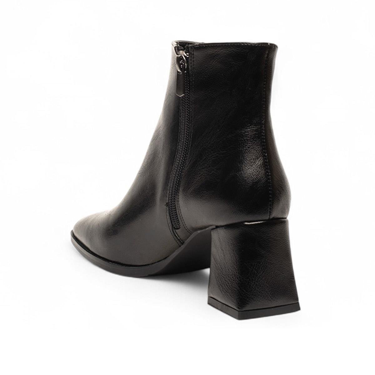 RenasRenas Zenne Bot Topuklu 6111 Cilt Siyah