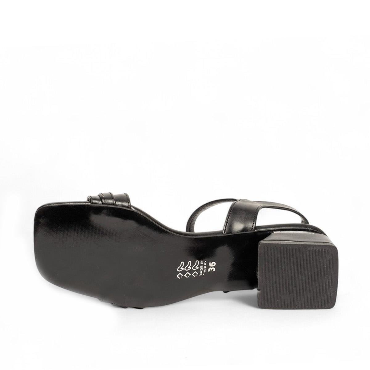 RenasRenas Zenne Topuklu Sandalet 353 Cilt Siyah