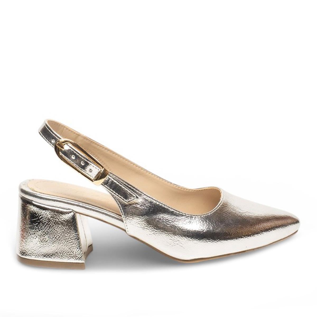 RenasRenas Zenne Topuklu Stiletto 51873 Metalik Gümüş