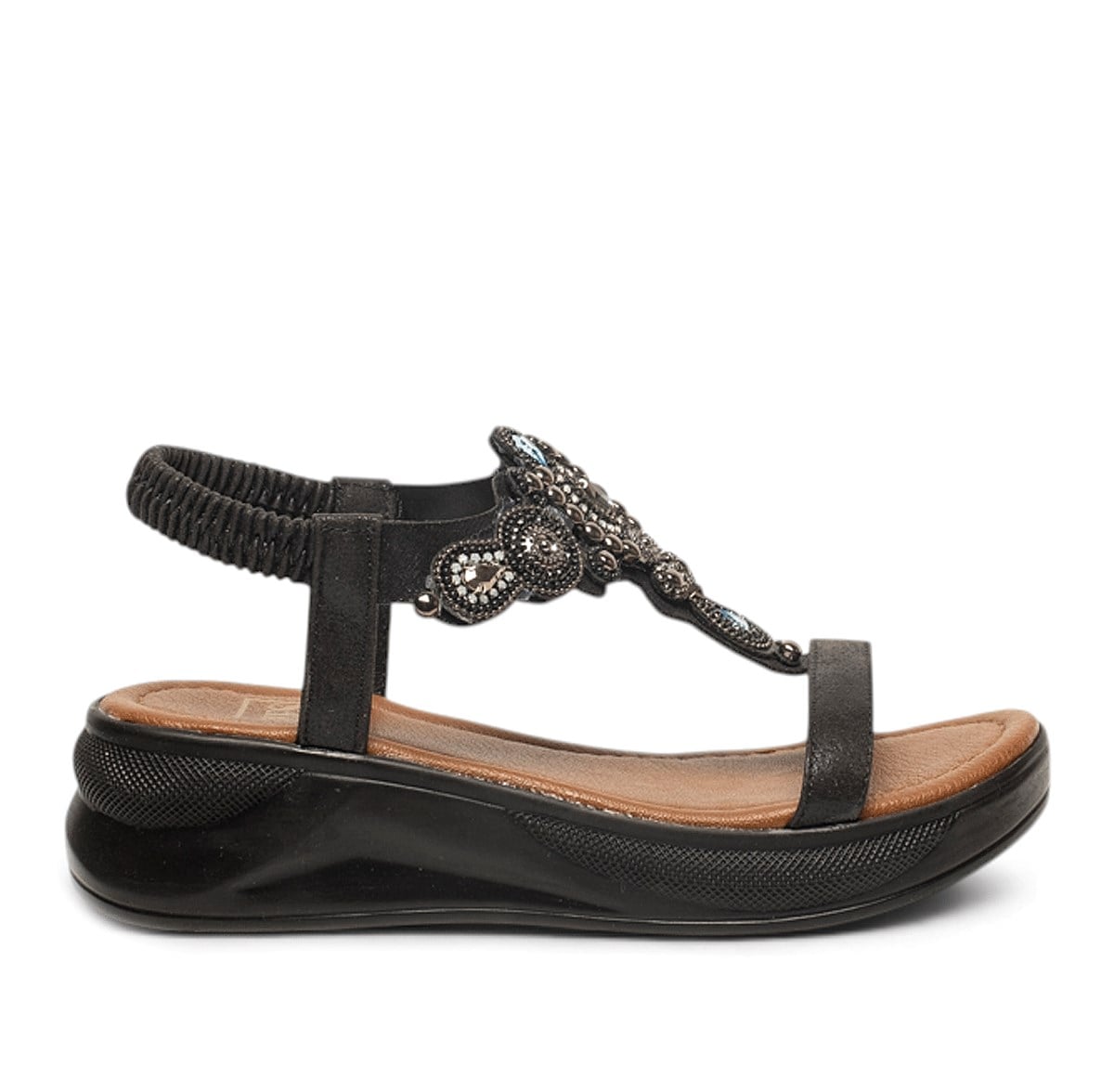 YESYes Zenne Sandalet 302 Sultan Siyah