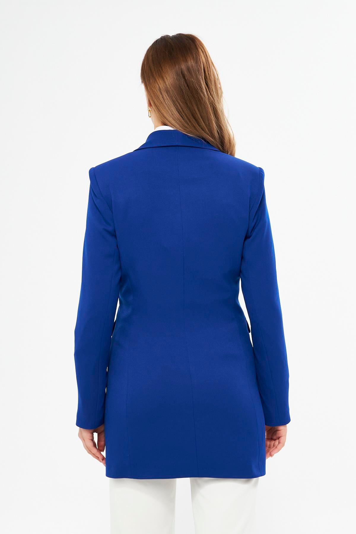 Gold Düğme Şal Yaka Ceket