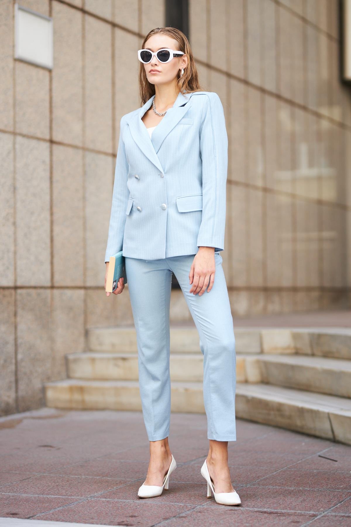 Kolu Biyeli Poliviskon Takım Bebe Mavi