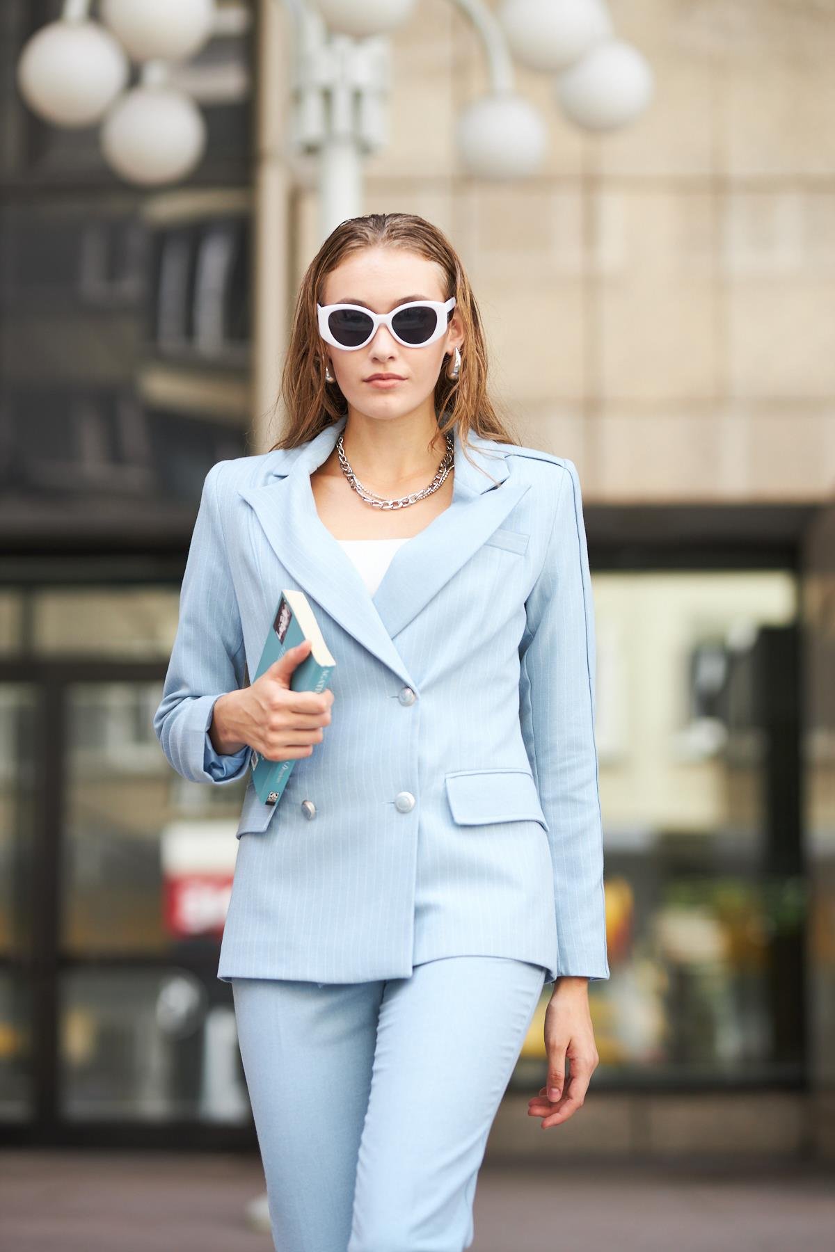 Kolu Biyeli Poliviskon Takım Bebe Mavi