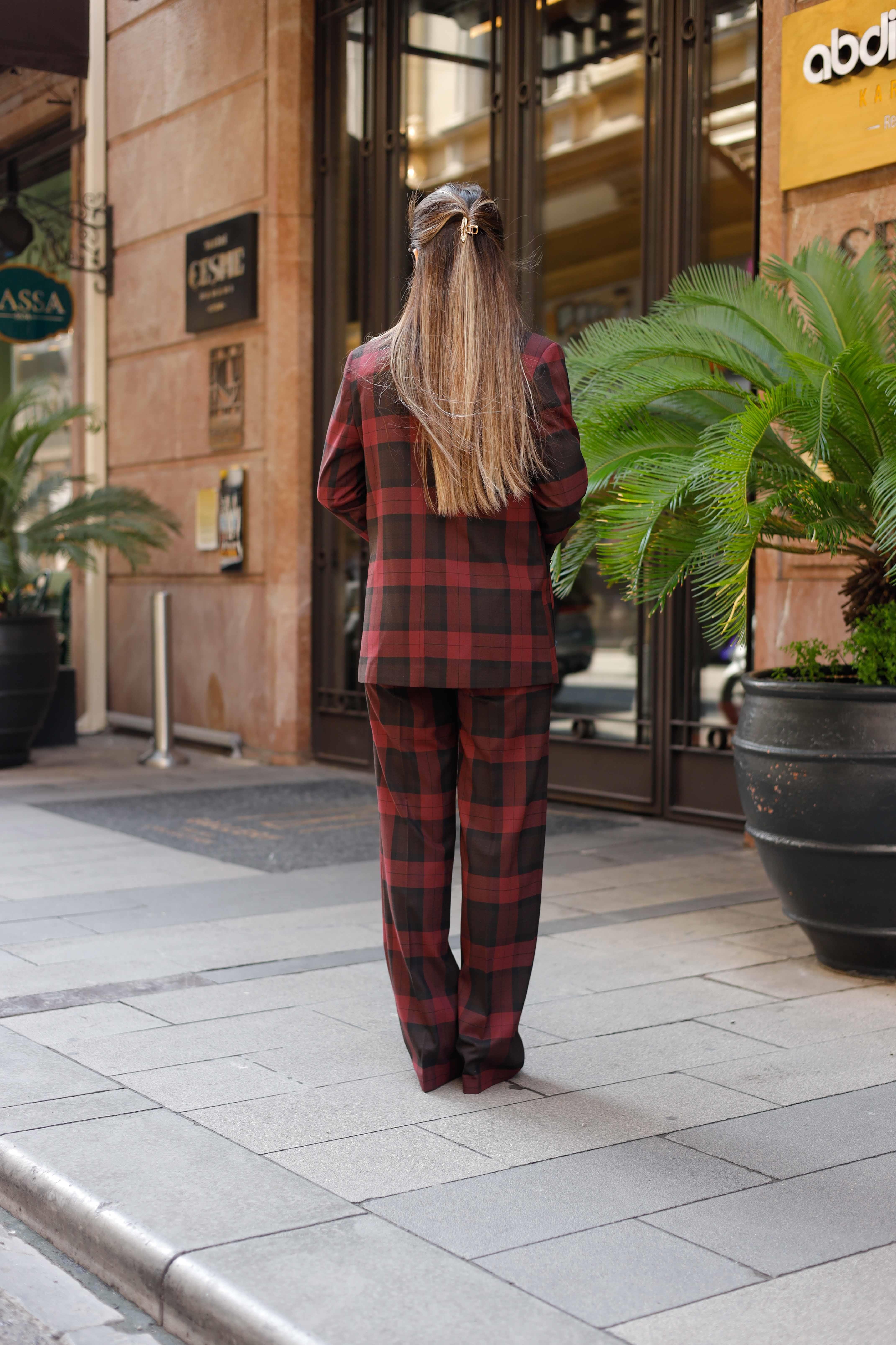 Torba Cepli Ekose Poliviskon Takım Mürdüm