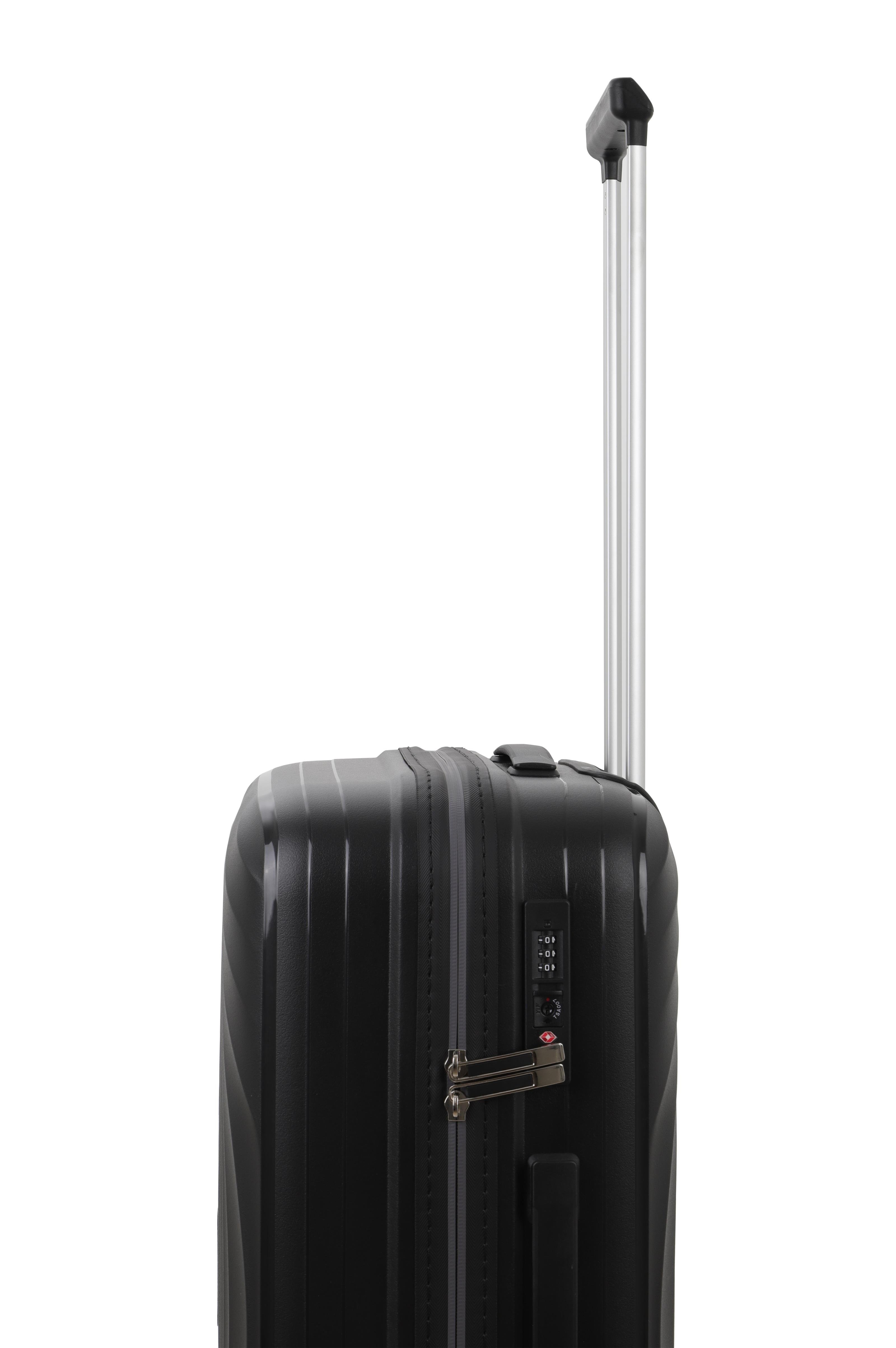 V2407 POLİCARBON VALİZ SİYAH SET