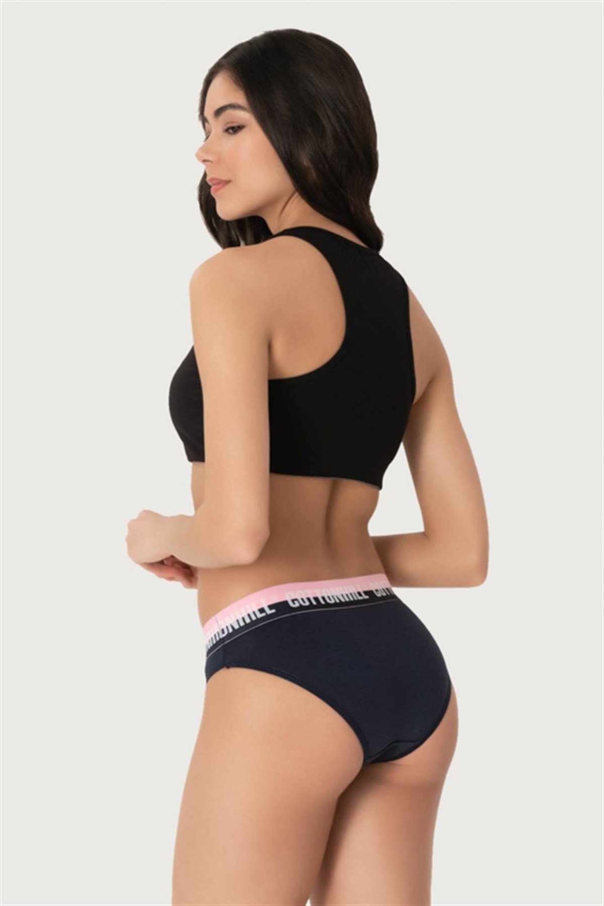 Basic Kalın Lastikli Pamuklu Bikini Külot 3'lü Paket - 2