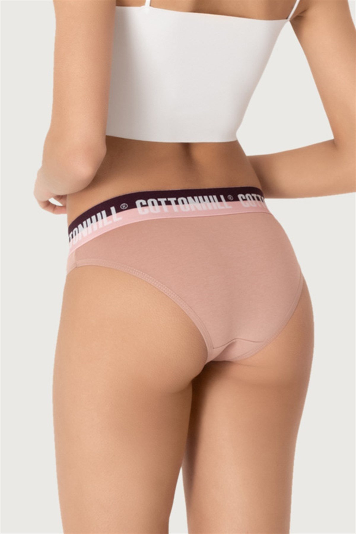 Basic Kalın Lastikli Pamuklu Bikini Külot 3'lü Paket - 3