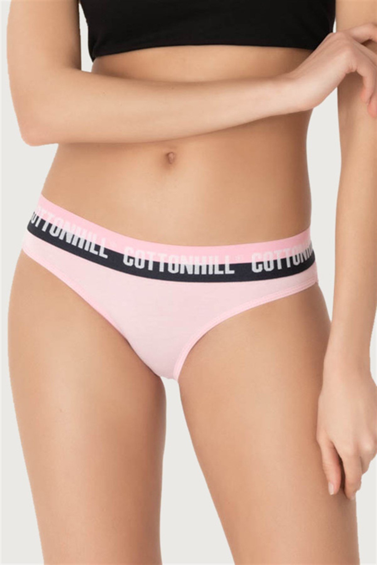 Basic Kalın Lastikli Pamuklu Bikini Külot 3'lü Paket - 2