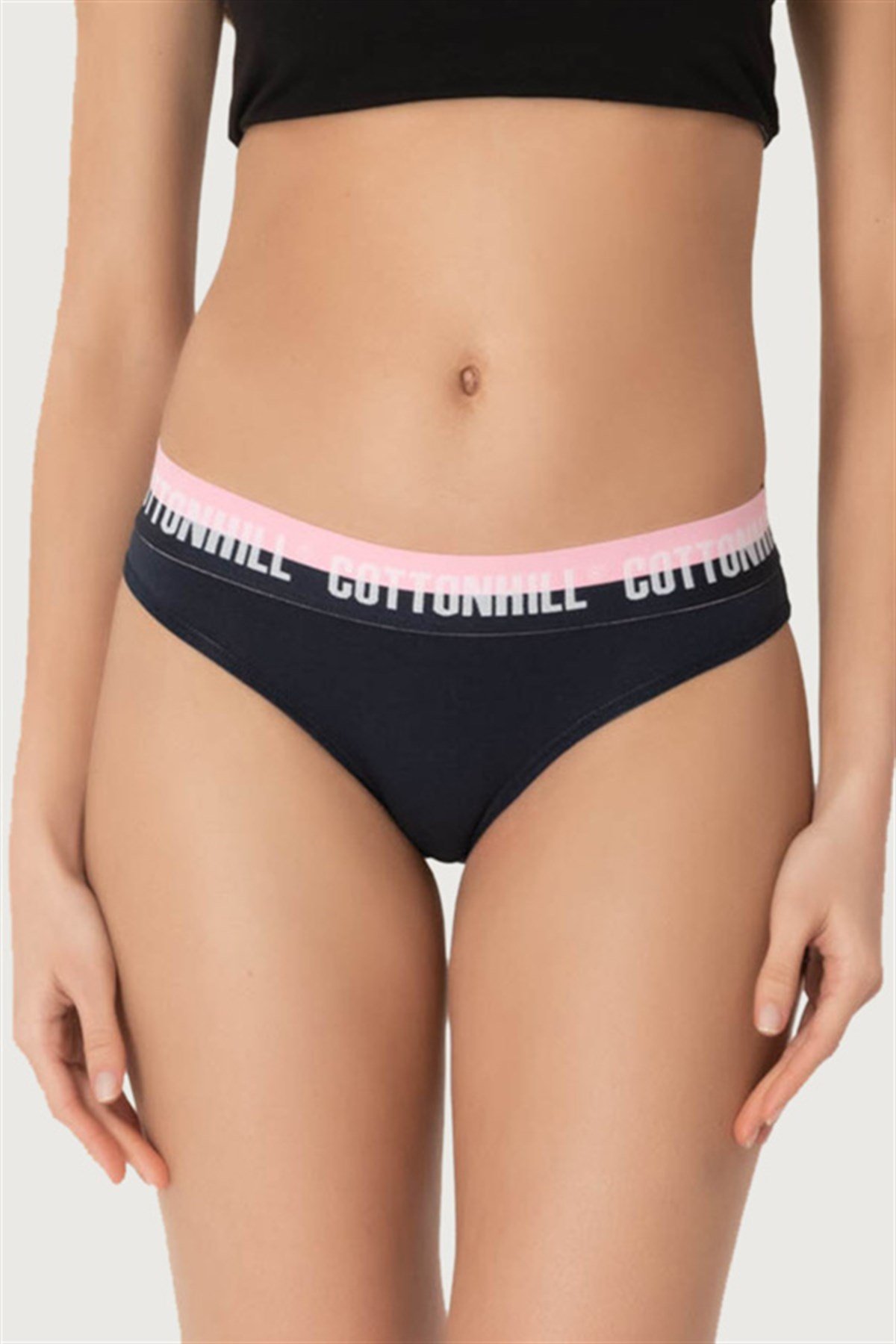 Basic Kalın Lastikli Pamuklu Bikini Külot 3'lü Paket - 2