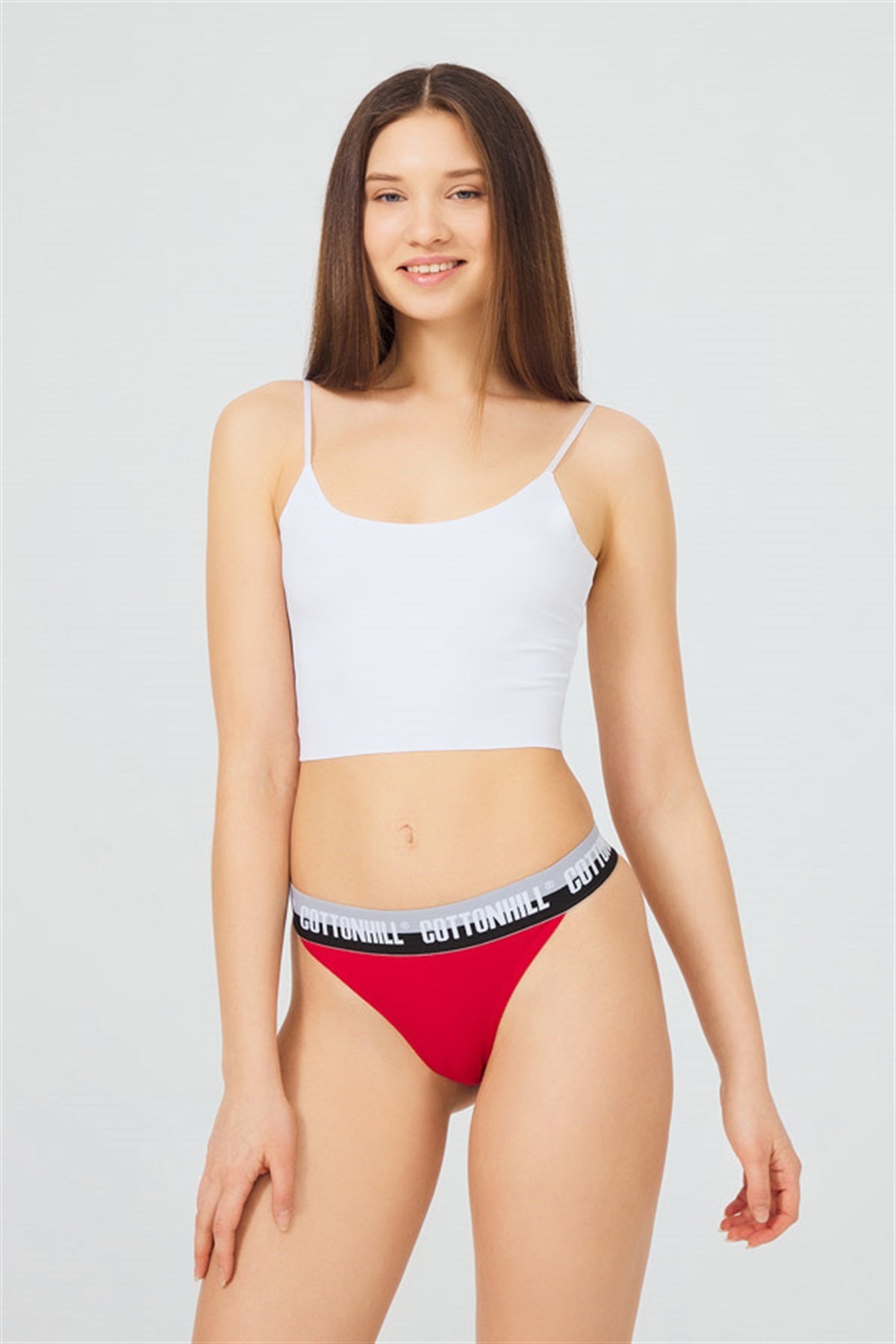 Basic Lastik Şeritli Pamuklu Tanga Külot 5'li Paket