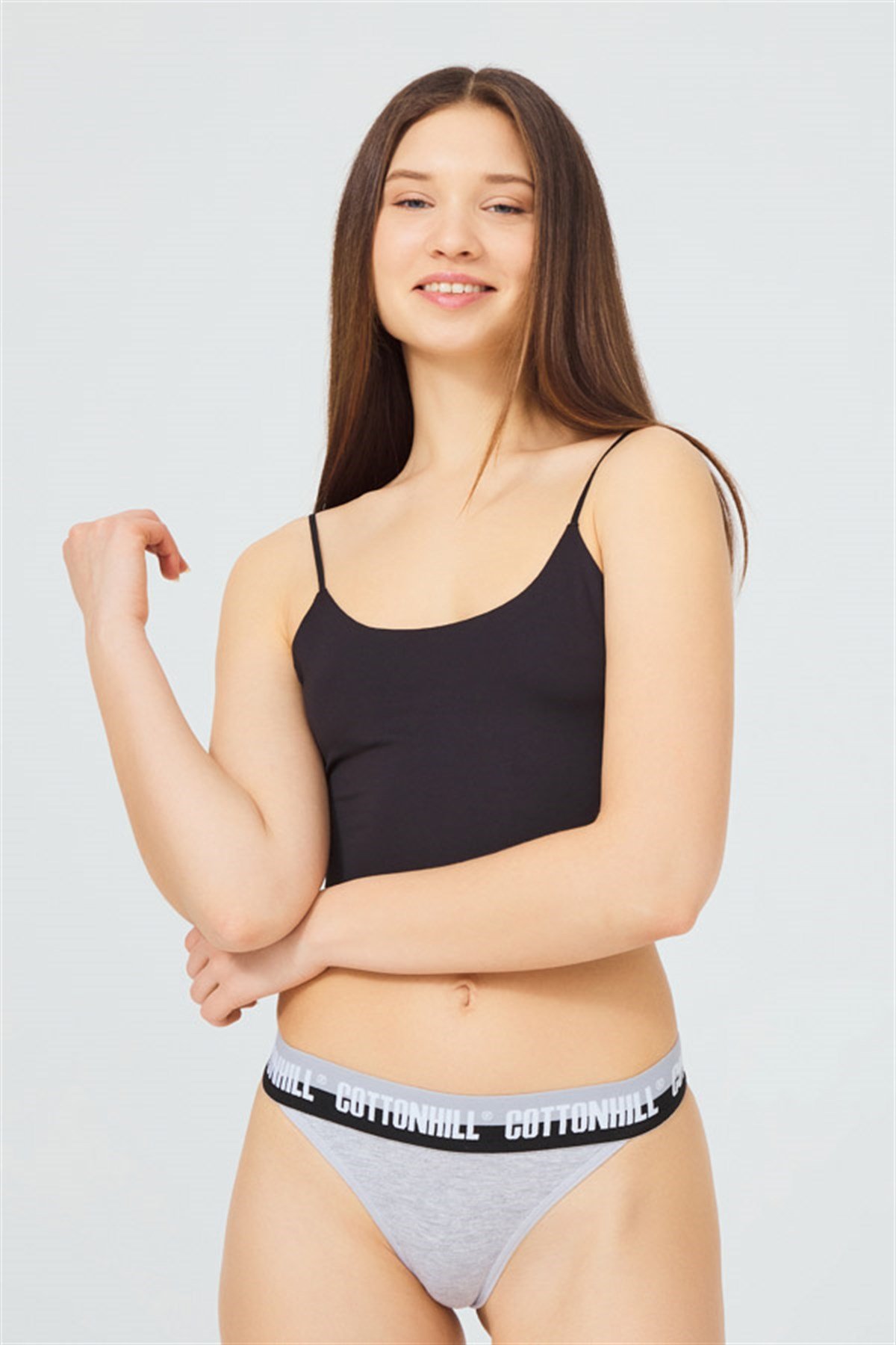 Basic Lastik Şeritli Pamuklu Tanga Külot 5'li Paket
