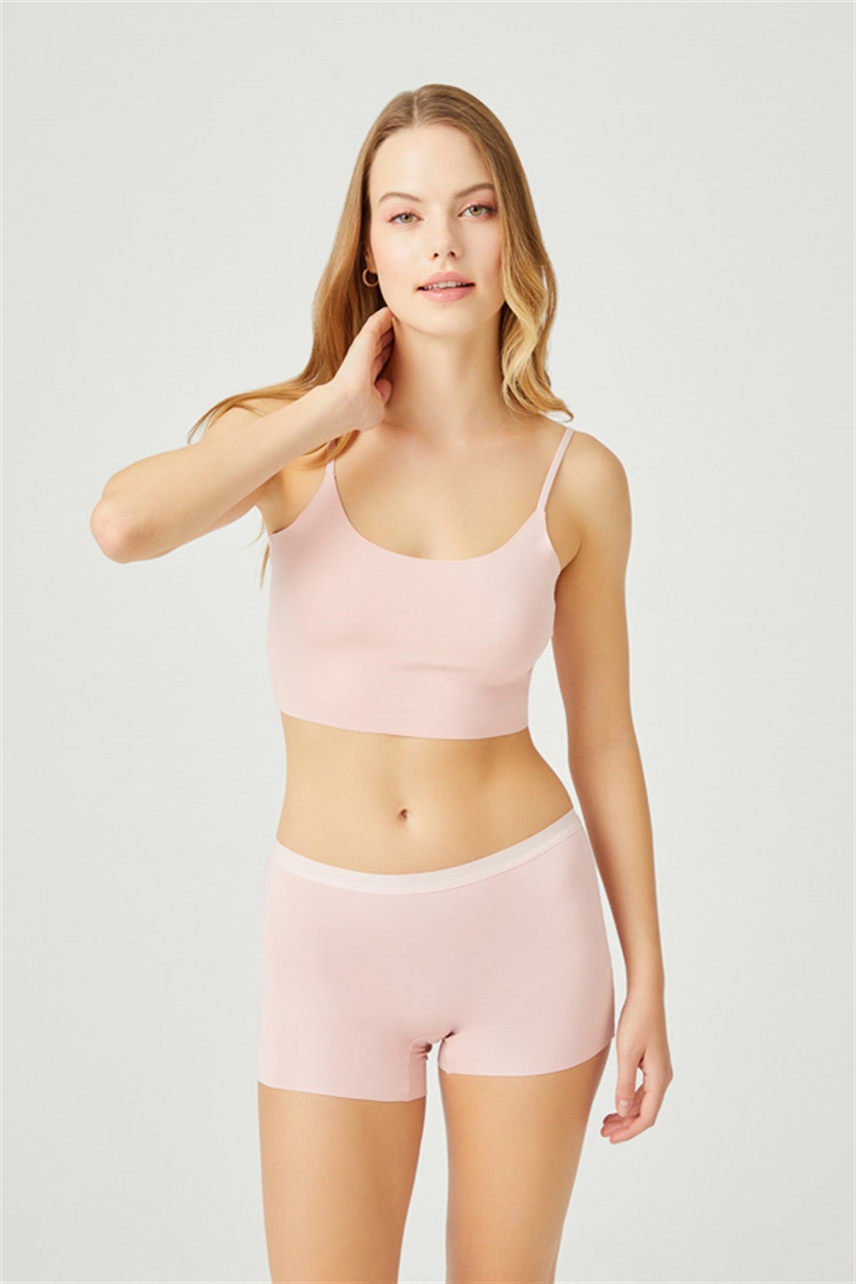Basic Lazer Kesim Dikişsiz Kadın Boxer Külot 5'li Paket
