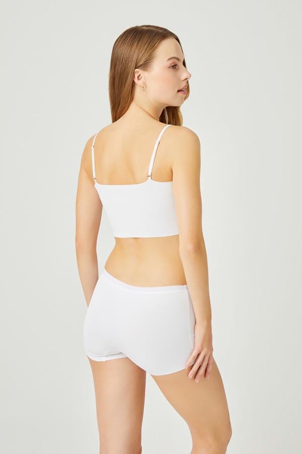 Basic Lazer Kesim Dikişsiz Kadın Boxer Külot 3'lü Paket