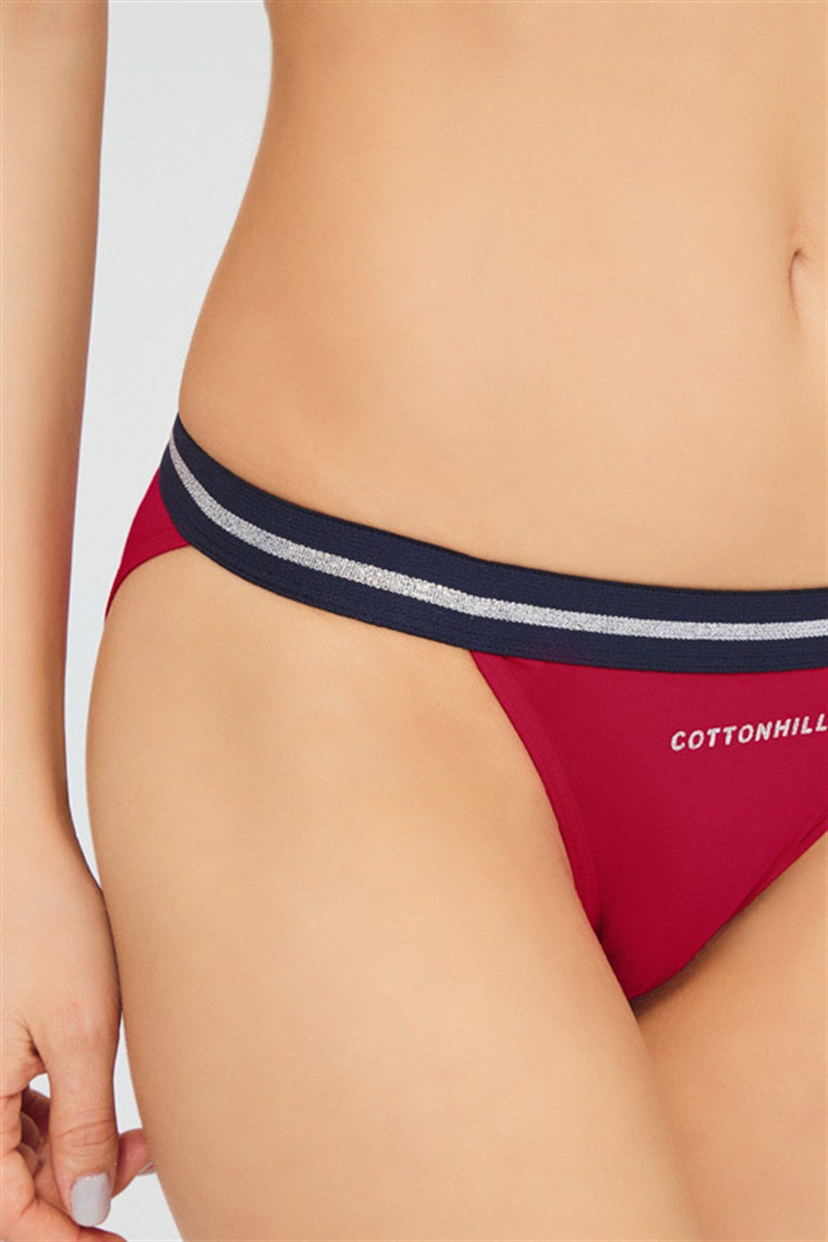 Bordo Basic Pamuklu Kadın Bikini Külot